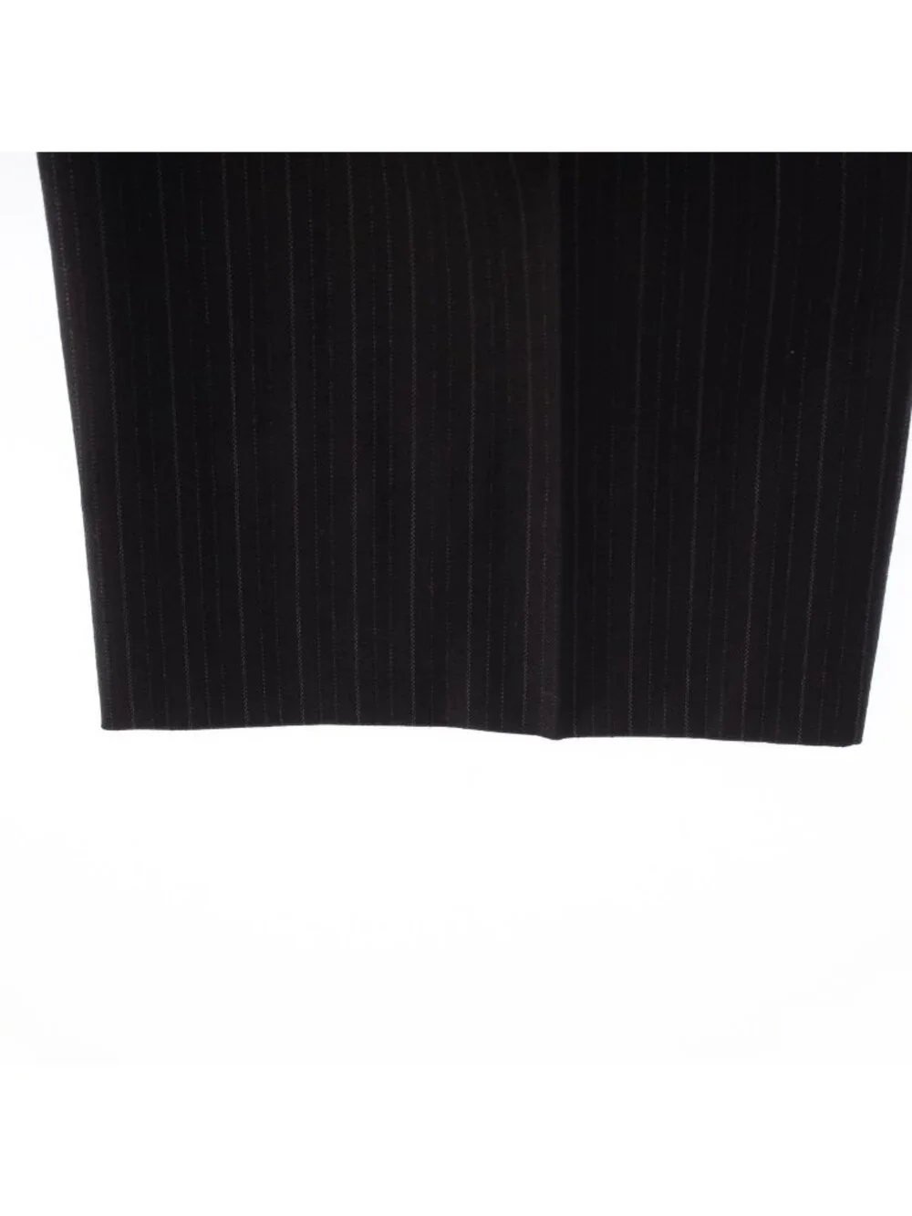 Gucci Era Black Tag Wool Cashmere Pinstripe Pants Trousers Gray 52
